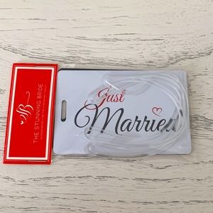 Just Married His and Hers Luggage Tags